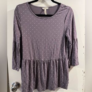 Matilda Jane Lavender top with Bell Sleeves